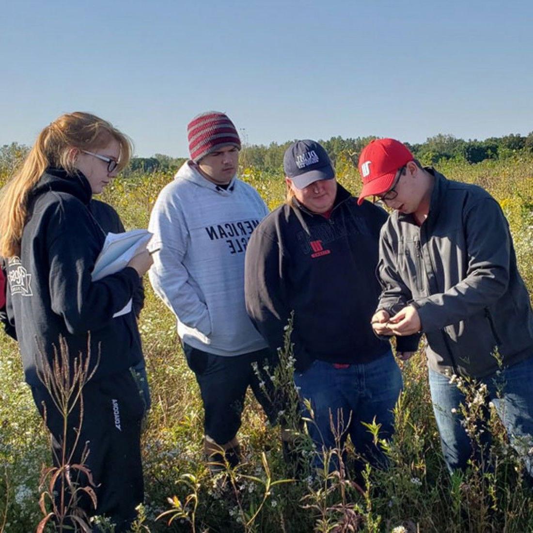 Students and Professors Learning Conservation